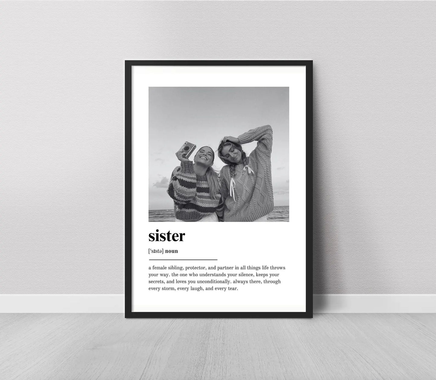 Personalized Sister Definition Print - Custom Gift For Sister