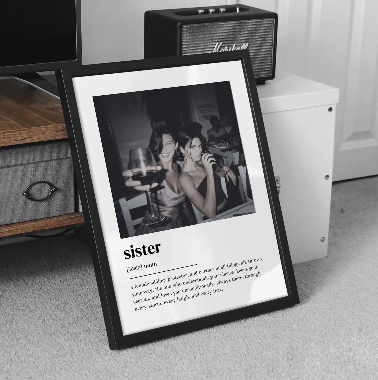 Personalized Sister Definition Print - Custom Gift For Sister