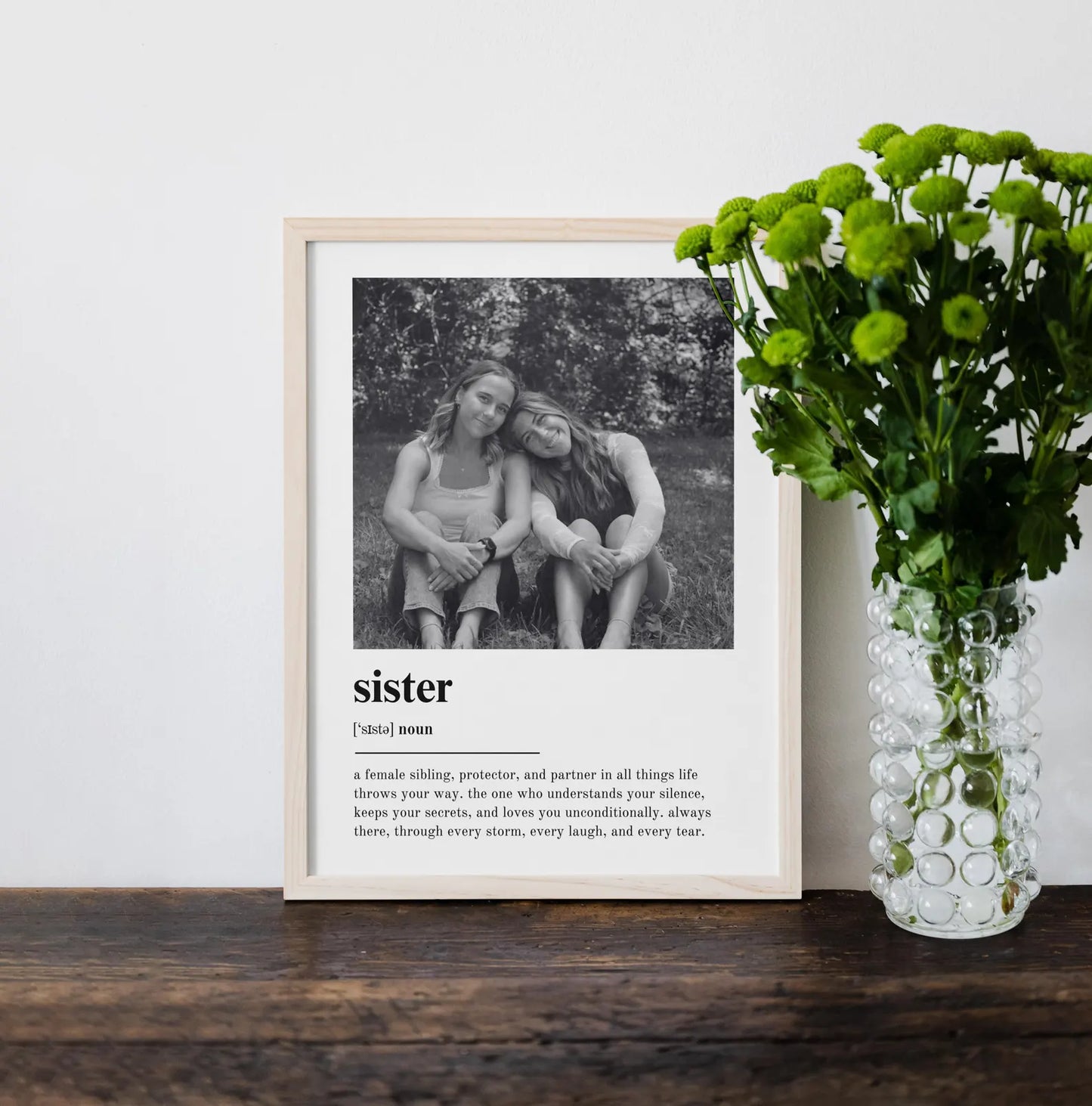 Personalized Sister Definition Print - Custom Gift For Sister