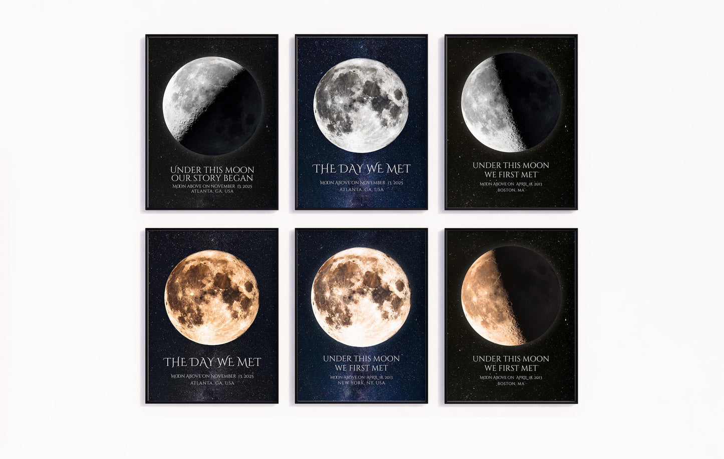 Classic Moon Phase Prints
