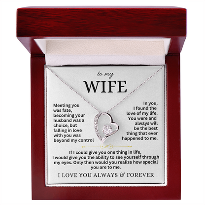 To My Wife - Forever Love Necklace