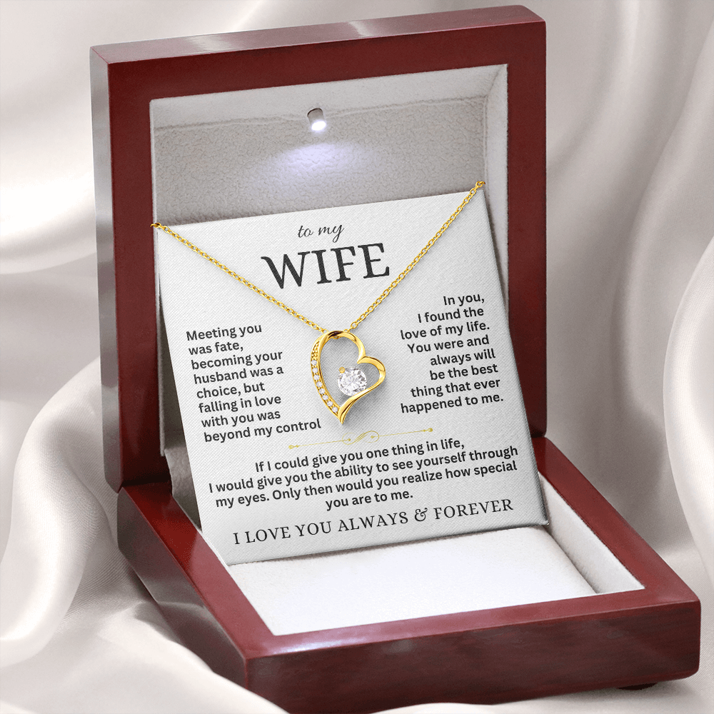 To My Wife - Forever Love Necklace