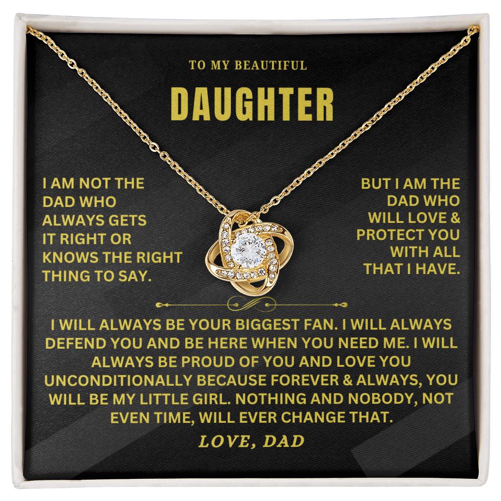 To My Daughter Necklace Gift From Dad