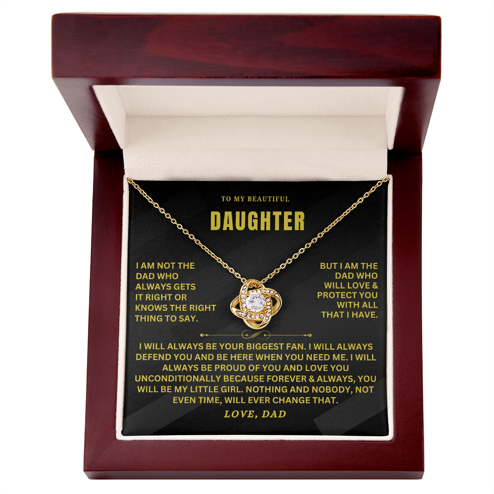 To My Daughter Necklace Gift From Dad