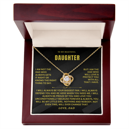 To My Daughter Necklace Gift From Dad