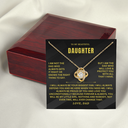 To My Daughter Necklace Gift From Dad