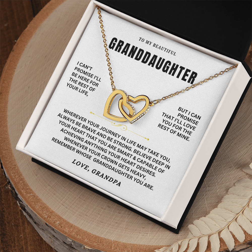 To My Granddaughter - Forever Linked Hearts