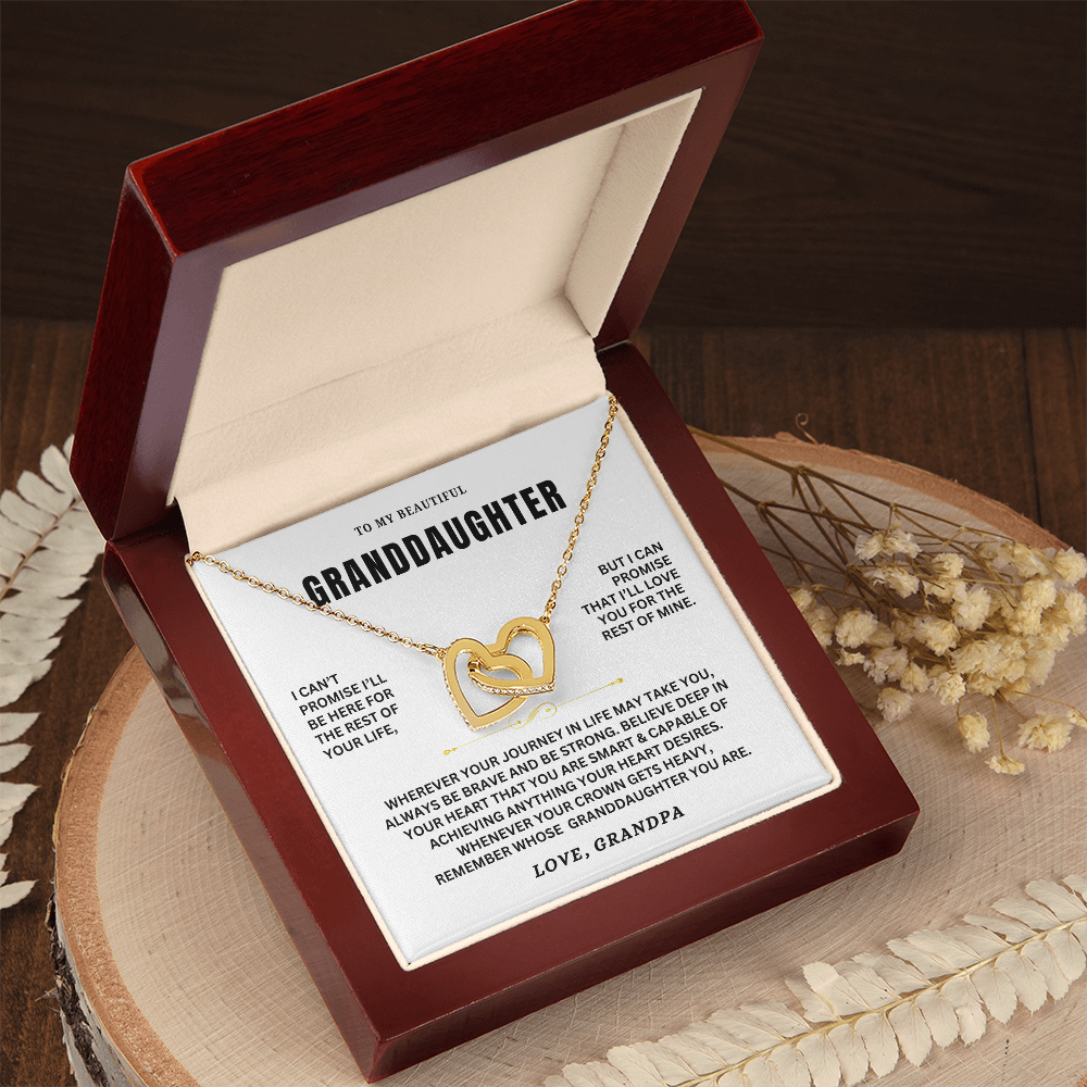 To My Granddaughter - Forever Linked Hearts