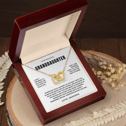 To My Granddaughter - Forever Linked Hearts