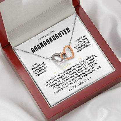 To My Granddaughter - Forever Linked Hearts