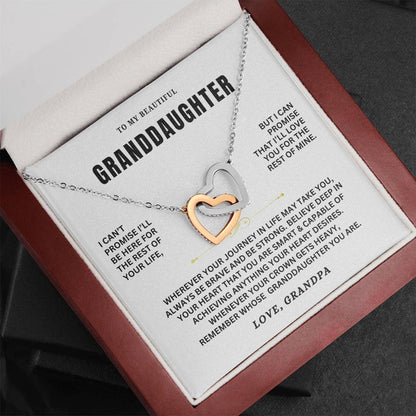 To My Granddaughter - Forever Linked Hearts