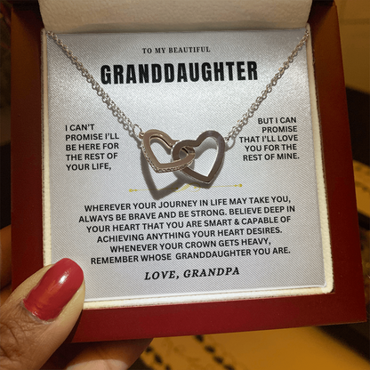 To My Granddaughter - Forever Linked Hearts