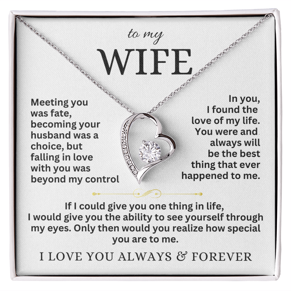 To My Wife - Forever Love Necklace