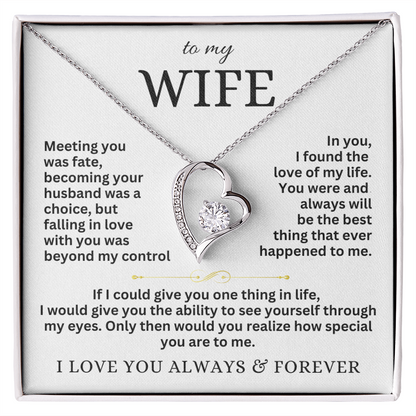 To My Wife - Forever Love Necklace