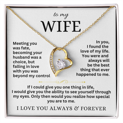 To My Wife - Forever Love Necklace