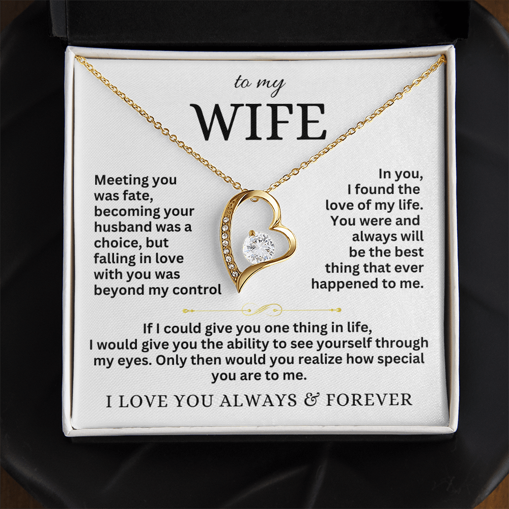 To My Wife - Forever Love Necklace