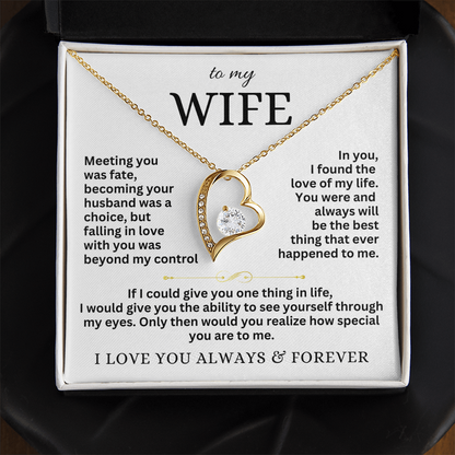 To My Wife - Forever Love Necklace
