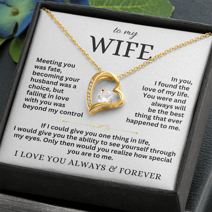 To My Wife - Forever Love Necklace